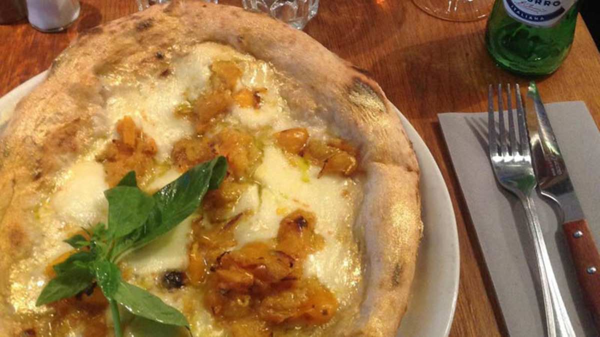 Pizza blanche à la courge